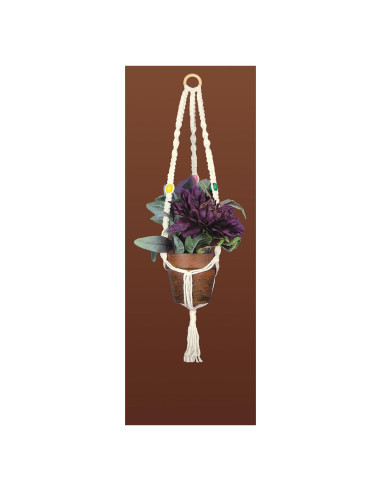 Kit de Macramé para Colgar Plantas Design Works 10x60 cm