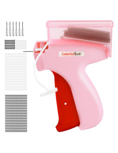 Pistola de Puntadas ColorfulSub Rosa con 6 Agujas y 3000 Sujetadores