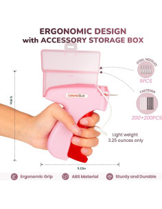 Pistola de Puntadas ColorfulSub Rosa con 6 Agujas y 3000 Sujetadores 2