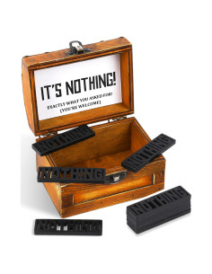 Cofre del Tesoro de Nada JULEASEL - Regalo Divertido 12x8x7.5cm