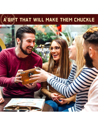 Cofre del Tesoro de Nada JULEASEL - Regalo Divertido 12x8x7.5cm