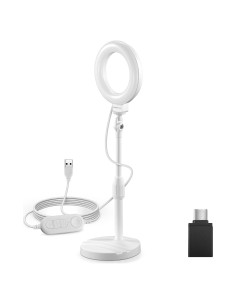 Luz de Anillo LED NEEWER BR60 10W Ajustable Blanco 29-45cm