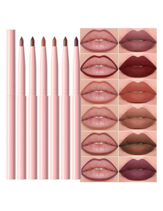 Set 6 Lápices Labiales Mate SUAKE - Colores Vibrantes 16.8cm