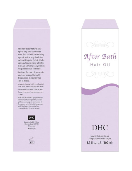 Aceite para el Cabello DHC Sin Enjuague 97.6 ml - Brillo y Suavidad