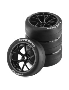 Neumáticos de Rally RC 1/10 YanWangHong 4PCS Negro