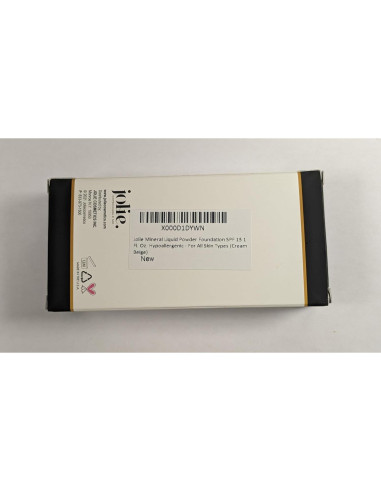 Base Líquida Mineral Jolie SPF 15 28.35g Hipoalergénica Beige Crema