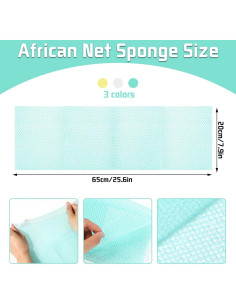 Juego de Guantes Exfoliantes WSICSE - 3 Pares y 3 Esponjas 2