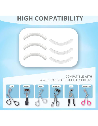 Recargas de Rizadores de Pestañas UXIETIN para Shiseido 6PCS