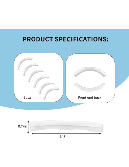 Recargas de Rizadores de Pestañas UXIETIN para Shiseido 6PCS