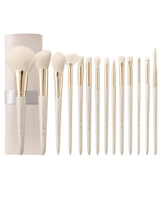 Set de 14 brochas de maquillaje profesionales Rijaho - Veganas