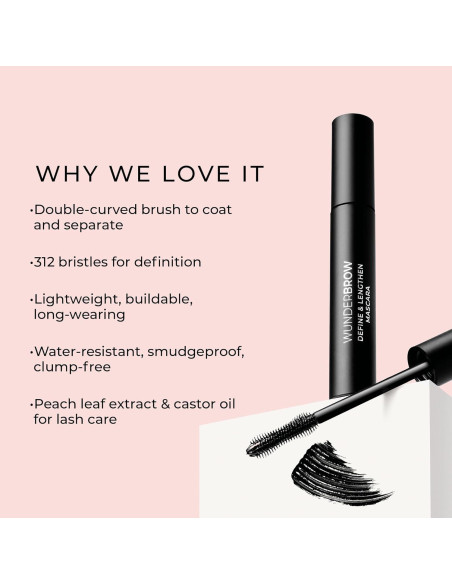 Máscara Define & Lengthen Wunderbrow 12.5cm Resistente al Agua Máscara Define & Lengthen Wunderbrow 12.5cm Resistente al Agua