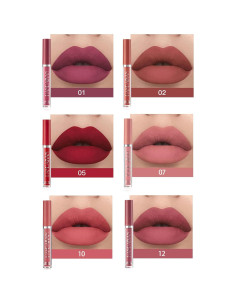 Set de 6 Labiales Líquidos Mate BestLand - 24H Impermeables 2