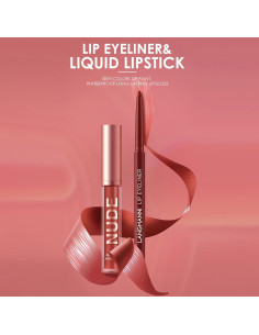 Set de Labial Líquido Mate y Lápiz Labial MIELIKKI 2 Pcs 2