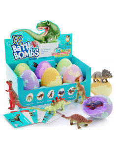 Bombas de Baño de Dinosaurio Dan&Darci - 6 Huevos Efervescentes