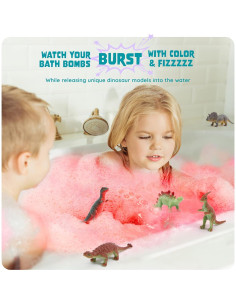 Bombas de Baño de Dinosaurio Dan&Darci - 6 Huevos Efervescentes 2