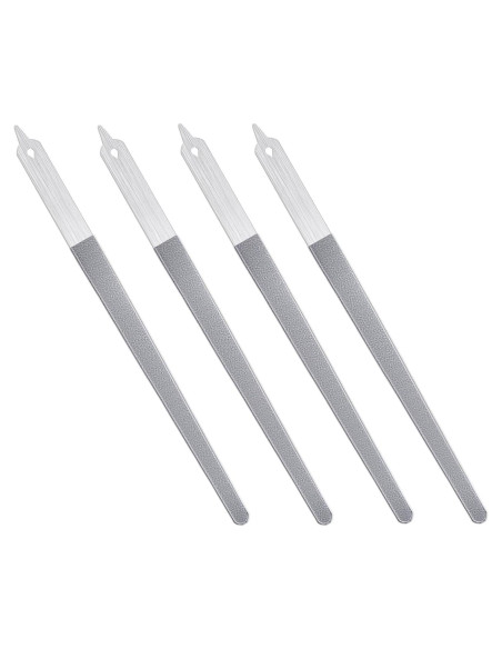 4 Limadoras de Uñas de Acero Inoxidable Bremorou - Pequeñas