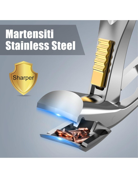 Cortauñas Profesional SHINLEA para Uñas Gruesas con Recogedor