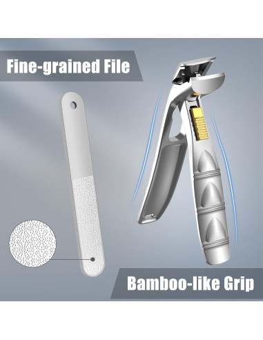 Cortauñas Profesional SHINLEA para Uñas Gruesas con Recogedor