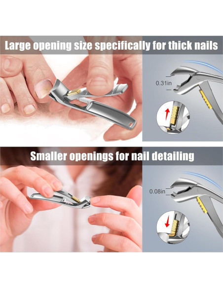 Cortauñas Profesional SHINLEA para Uñas Gruesas con Recogedor