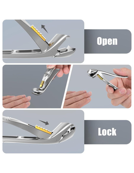 Cortauñas Profesional SHINLEA para Uñas Gruesas con Recogedor