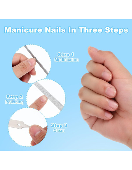 4 Limadoras de Uñas de Acero Inoxidable Bremorou - Pequeñas