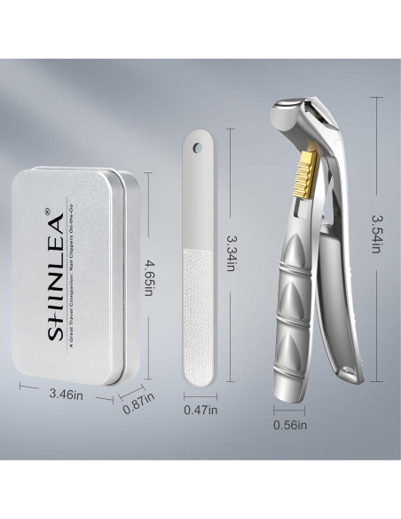 Cortauñas Profesional SHINLEA para Uñas Gruesas con Recogedor