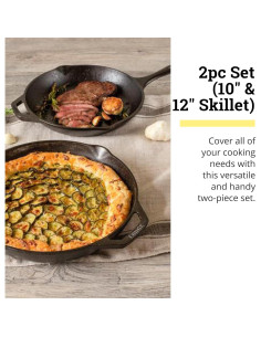 Conjunto de 2 sartenes Lodge Chef Collection 26 y 30 cm 2