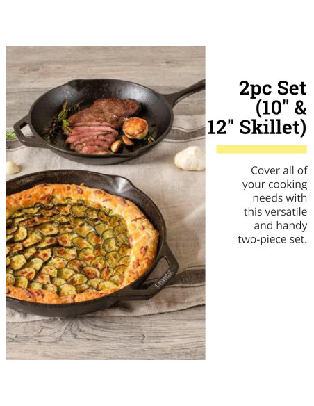 Conjunto de 2 sartenes Lodge Chef Collection 26 y 30 cm