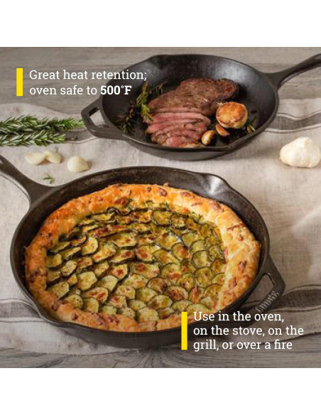 Conjunto de 2 sartenes Lodge Chef Collection 26 y 30 cm