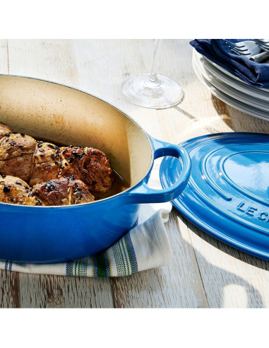 Olla Holandesa Ovalada Le Creuset 8 Cuartos Hierro Fundido Marseille
