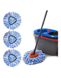 Cabezas de Repuesto Microfibra para Mopas RinseClean 2 Tanques