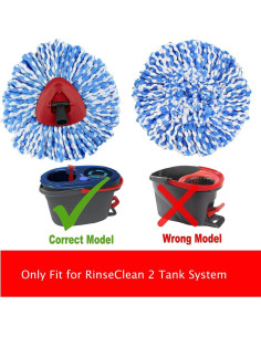 Cabezas de Repuesto Microfibra para Mopas RinseClean 2 Tanques 2