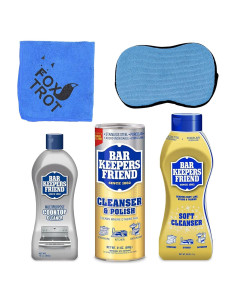 Trio de Limpiadores Bar Keepers Friend - 21 Oz Polvo, 26 Oz Líquido, 13 Oz Cocina