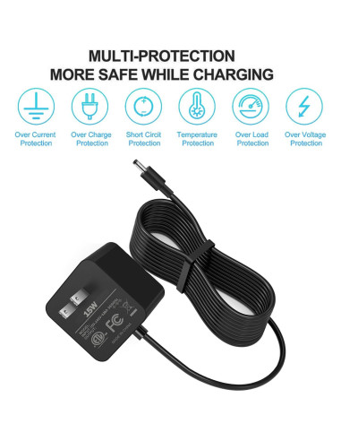 Adaptador de Corriente 15W para Amazon Echo Dot y Show