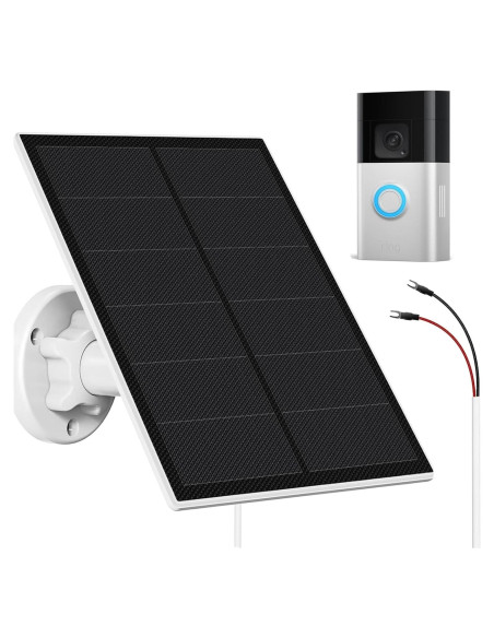Cargador Solar 5W SANKABA para Timbre Ring 3/3 Plus/4 IP65