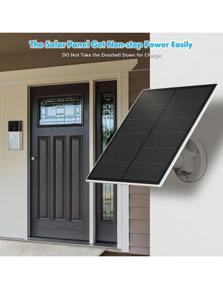 Cargador Solar 5W SANKABA para Timbre Ring 3/3 Plus/4 IP65