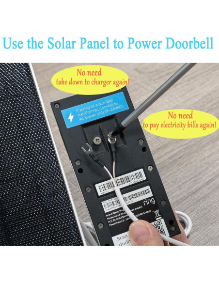 Cargador Solar 5W SANKABA para Timbre Ring 3/3 Plus/4 IP65