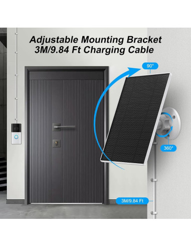 Cargador Solar 5W SANKABA para Timbre Ring 3/3 Plus/4 IP65