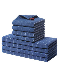 Juego de Toallas de Cocina Homaxy 100% Algodón 8 Piezas