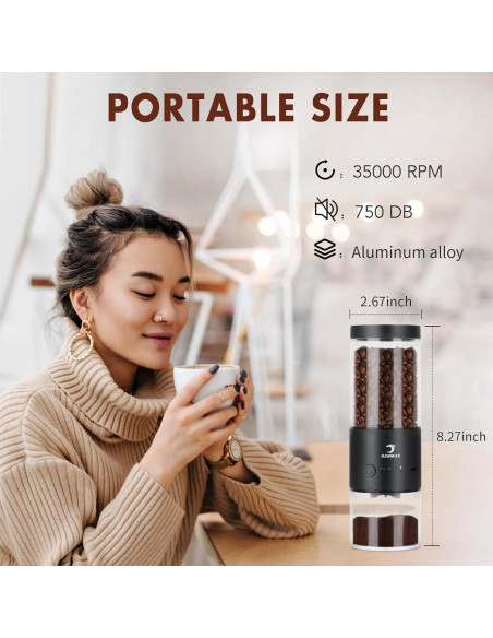 Molinillo de Café Eléctrico SANMAS 80 Ajustes Acero Inoxidable