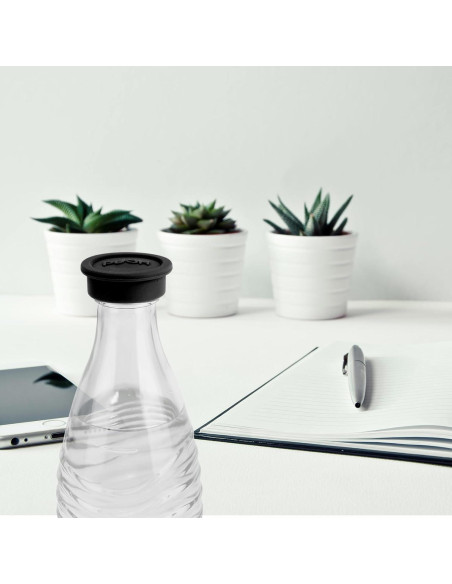 4 Tapas de Botellas de Silicona Reutilizables Gosknor - Negro
