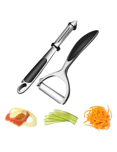 Pelador de Verduras Istarziyi Acero Inoxidable Set de 2