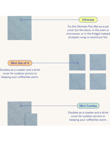 Espátula Flex Premium GIR - Juego de 2 Silicona Marino 20 y 10 cm