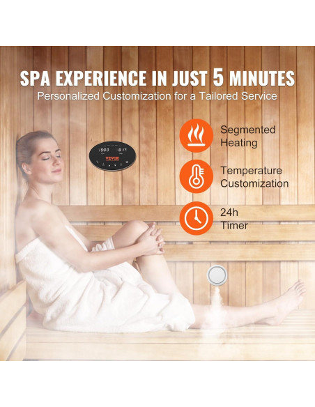 Generador de Vapor VEVOR 12kW con Control de Temperatura y Temporizador
