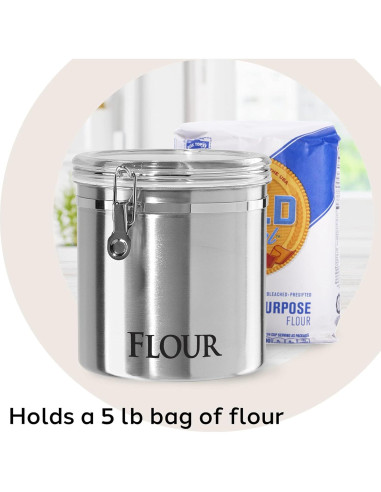 Recipiente Hermético Oggi Jumbo 20.32 cm Acero Inoxidable