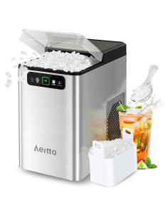 Máquina de Hielo Nugget Aeitto 18.14 kg/día, Auto-Limpieza