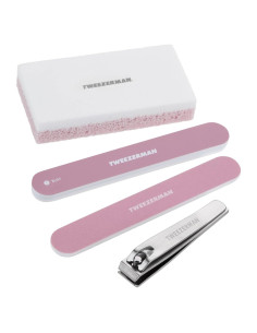 Kit de Pedicura Esencial Tweezerman Rosa Té 4 Piezas