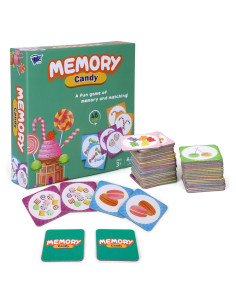 Juego de Memoria Point Games para Niños - 48 Cartas Didácticas