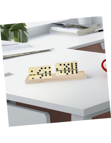 2 Soportes de Dominó de Madera Antideslizantes 25.3cm