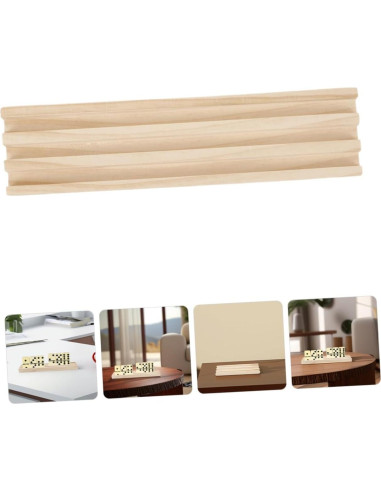 2 Soportes de Dominó de Madera Antideslizantes 25.3cm